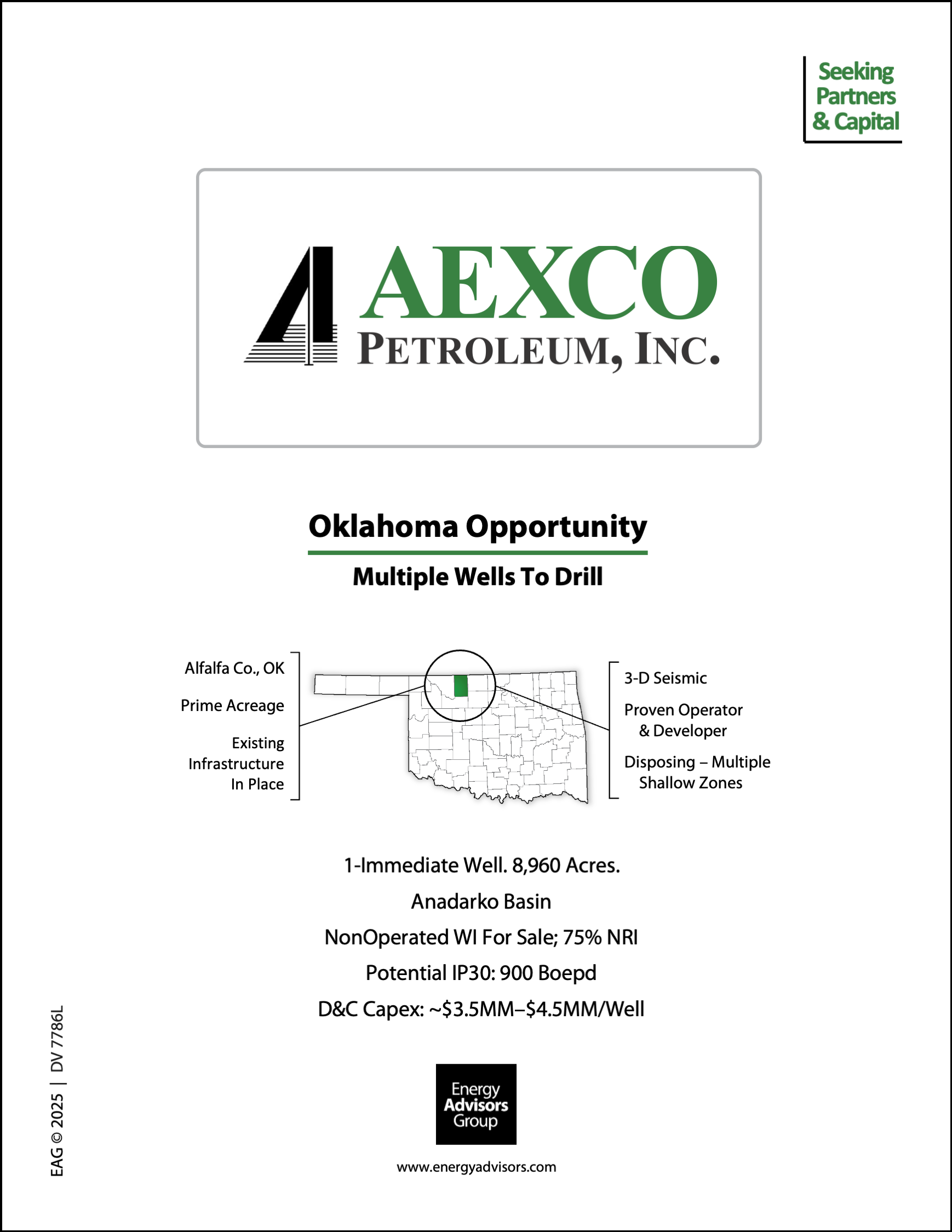 NORTHERN OKLAHOMA DEVELOPMENT - Energy Advisors Group NORTHERN OKLAHOMA DEVELOPMENT